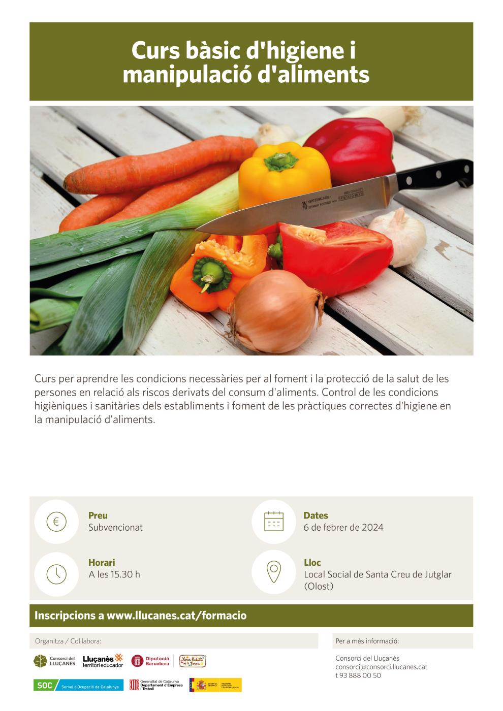 Curs bàsic d'higiene i manipulació d'aliments